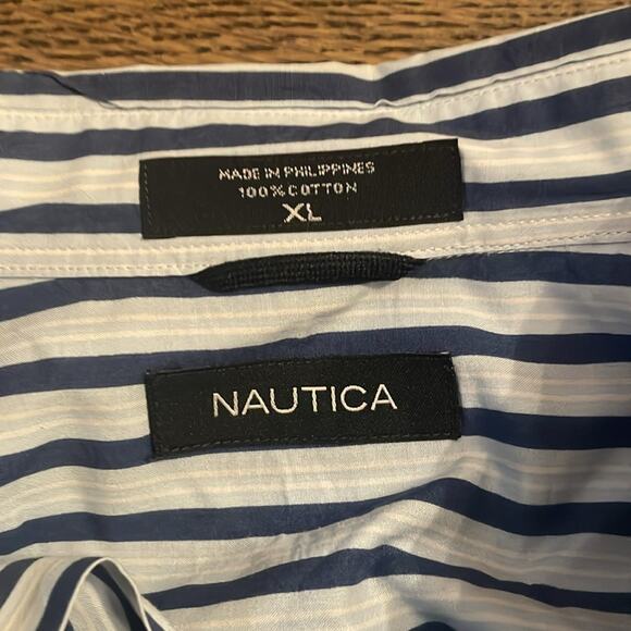 XL Nautica Buttoned Down Shirt - Picture 3 of 6